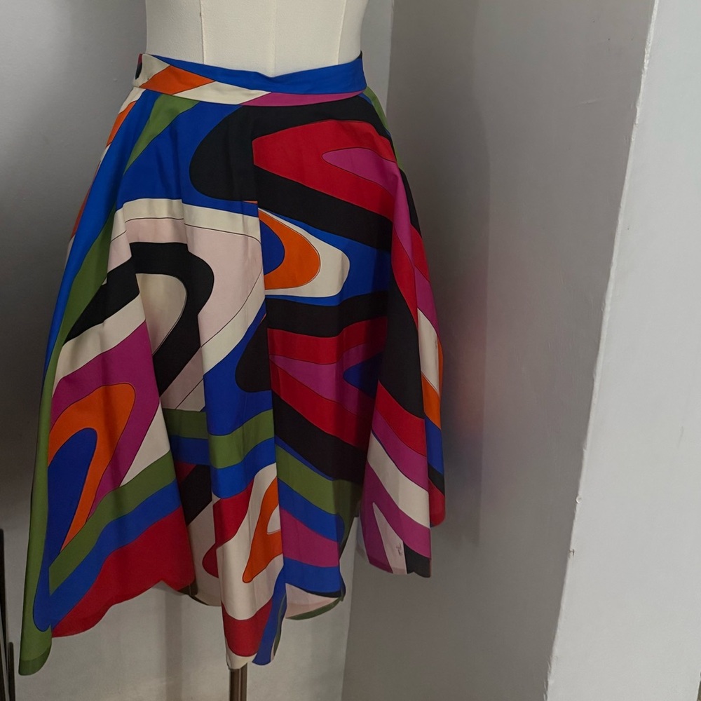 Emilio Pucci Multicolor Abstract Skirt